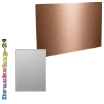Aluminiumverbundplatte kupfer gebürstet mit freier Größe (rechteckig), einseitig 4/0-farbig bedruckt