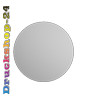 Aufkleber vegan mit Weißdruck 4/0 farbig bedruckt rund (kreisrund konturgeschnitten)