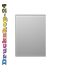 Blickdichter Aufkleber Blockout mit freier Größe (rechteckig), 4/4 farbig beidseitig bedruckt