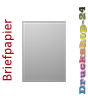 Briefpapier DIN A4, 5/0 farbig<br>(Vorderseite: CMYK 4-farbig + Silber-Farbe / Rückseite: unbedruckt)