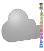 Hartschaumplatte in Wolke-Form konturgefräst <br>beidseitig 4/4-farbig bedruckt