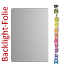 Hochwertige Backlightfolie, 4/0-farbig bedruckt, DIN A1