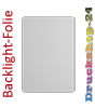 Hochwertige Backlightfolie, 4/0-farbig bedruckt, DIN A2