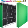 Hochwertige Greenscreen Wand mit Kedersystem inklusive Druck und Versand 4 x 3 gerade
