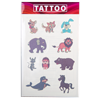 Hochwertiger Tattoo-Bogen mit transparenter Schutzfolie Tiere