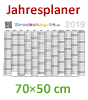 Jahresplaner (700 x 500 mm), 4/0 einseitig farbig