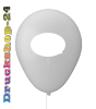 Luftballon PASTELL Ø 27 cm 1/0-farbig (weiß) einseitig bedruckt