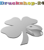 Mousepad hochwertig bedruckt aus Kunststoff mit Kautschuk-Rücken in Kleeblatt-Form konturgestanzt