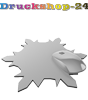 Mousepad hochwertig bedruckt aus Kunststoff mit Kautschuk-Rücken in Schneeflocke-Form konturgestanzt