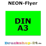 Neonflyer Grün DIN A3 Quer (42,0 cm x 29,7 cm)