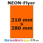 Neonflyer Orange 21,0 cm x 28,0 cm