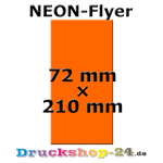 Neonflyer Orange 7,2 cm x 21,0 cm