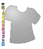 Polystyrolplatte in Shirt-Form konturgefräst <br>einseitig 4/0-farbig bedruckt