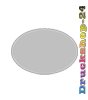 Speisekarte auf Platte oval (oval konturgefräst) <br>einseitig 4/0-farbig bedruckt