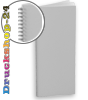 Speisekarte mit Metall-Spiralbindung, Endformat 10,5 cm x 29,7 cm, 28-seitig