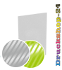 Visitenkarten hoch 5/0 farbig 50 x 90 mm mit beidseitig partieller UV-Lackierung <br>einseitig bedruckt (CMYK 4-farbig + 1 Silber-Sonderfarbe)