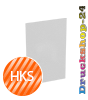 Visitenkarten hoch 5/0 farbig 50 x 90 mm mit einseitigem partiellem UV-Lack <br>einseitig bedruckt (CMYK 4-farbig + 1 HKS-Sonderfarbe)