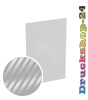Visitenkarten hoch 5/0 farbig 50 x 90 mm mit einseitigem partiellem UV-Lack <br>einseitig bedruckt (CMYK 4-farbig + 1 Silber-Sonderfarbe)