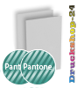 Visitenkarten hoch 5/5 farbig 50 x 90 mm mit beidseitig partieller UV-Lackierung <br>beidseitig bedruckt (CMYK 4-farbig + 1 Pantone-Sonderfarbe)