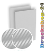 Visitenkarten hoch 5/5 farbig 50 x 90 mm mit beidseitig partieller UV-Lackierung <br>beidseitig bedruckt (CMYK 4-farbig + 1 Silber-Sonderfarbe)