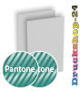 Visitenkarten hoch 5/5 farbig 55 x 85 mm mit beidseitig partieller UV-Lackierung <br>beidseitig bedruckt (CMYK 4-farbig + 1 Pantone-Sonderfarbe)