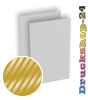 Visitenkarten hoch 5/5 farbig 55 x 85 mm mit einseitigem partiellem UV-Lack <br>beidseitig bedruckt (CMYK 4-farbig + 1 Gold-Sonderfarbe)