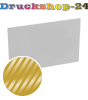 Visitenkarten quer 5/0 farbig 85 x 55 mm mit einseitigem partiellem UV-Lack <br>einseitig bedruckt (CMYK 4-farbig + 1 Gold-Sonderfarbe)