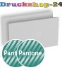 Visitenkarten quer 5/5 farbig 85 x 55 mm mit beidseitig partieller UV-Lackierung <br>beidseitig bedruckt (CMYK 4-farbig + 1 Pantone-Sonderfarbe)