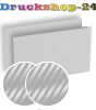 Visitenkarten quer 5/5 farbig 85 x 55 mm mit beidseitig partieller UV-Lackierung <br>beidseitig bedruckt (CMYK 4-farbig + 1 Silber-Sonderfarbe)