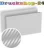 Visitenkarten quer 5/5 farbig 85 x 55 mm mit einseitigem partiellem UV-Lack <br>beidseitig bedruckt (CMYK 4-farbig + 1 Silber-Sonderfarbe)