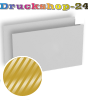 Visitenkarten quer 5/5 farbig 90 x 50 mm mit einseitigem partiellem UV-Lack <br>beidseitig bedruckt (CMYK 4-farbig + 1 Gold-Sonderfarbe)