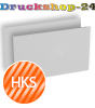 Visitenkarten quer 5/5 farbig 90 x 50 mm mit einseitigem partiellem UV-Lack <br>beidseitig bedruckt (CMYK 4-farbig + 1 HKS-Sonderfarbe)