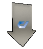 Wahlplakat auf Hohlkammerplatte in Pfeil-Form konturgefräst <br>einseitig 4/0-farbig bedruckt
