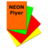 Handzettel auf Neon-Papier preiswert geliefert von Druckshop-24.de