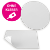 Adhäsionsaufkleber haften auf allen glatten Oberflächen ohne Kleber - günstig geliefert von www.Druckshop-24.de