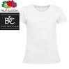 Weiße Premium Damen T-Shirts im Digitaldruck preiswert gedruckt von www.Druckshop-24.de