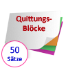 Quittungsblöcke mit je 50 Sätzen preiswert geliefert von Druckshop-24.de