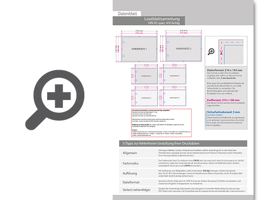 Product Bild loseblattsammlung_din_a5_quer__260_bl__tter_pro_sammlung__vorne_farbig_(4_0)