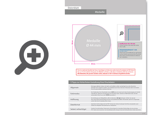 Product Bild medaille_kart_silber_mit_einseitiger_lasergravur