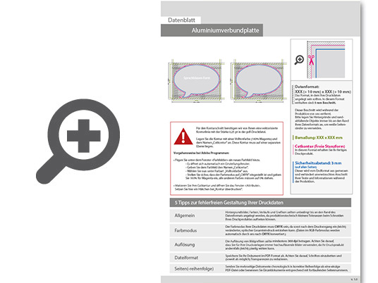 Product Bild aluminiumverbundplatte_in_sprechblase-form_konturgefr__st___beidseitig_4_4-farbig_bedruckt