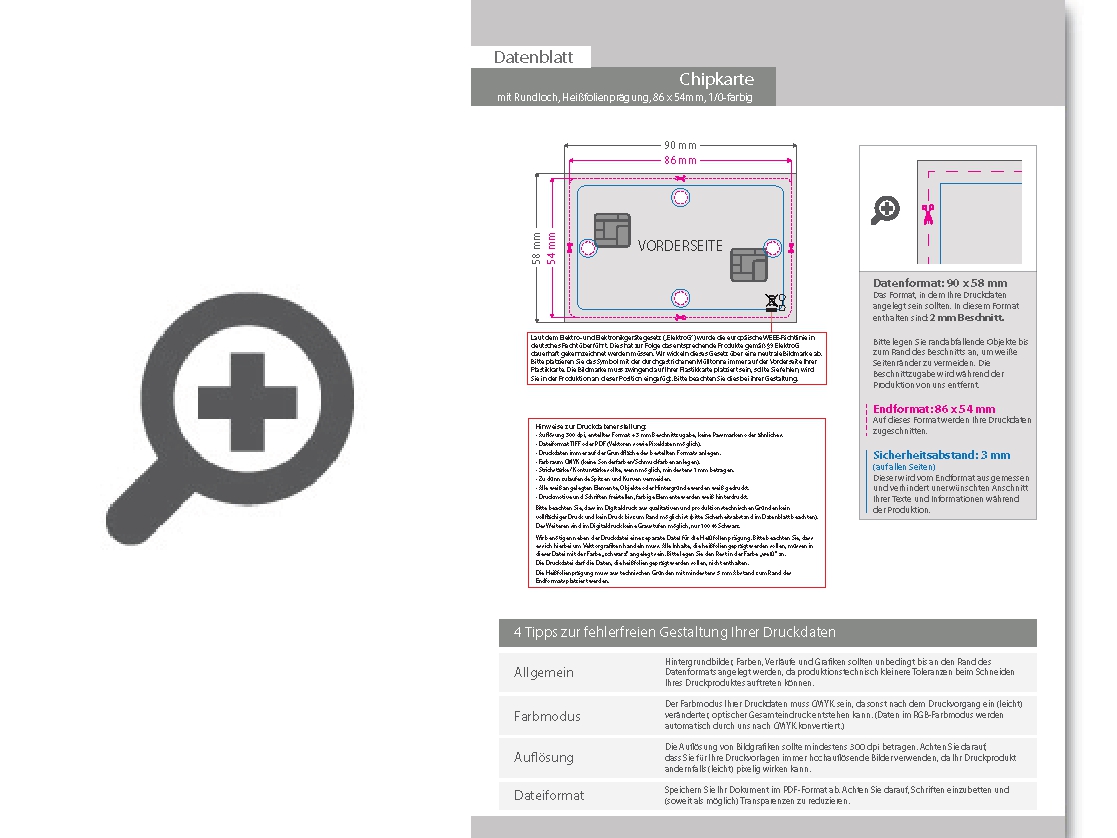 Product Bild chipkarte_sle5542_mit_lochung_und_einseitiger_hei__folienpr__gung_gold_1_0_farbig_bedruckt_auf_wei__em_hintergrund