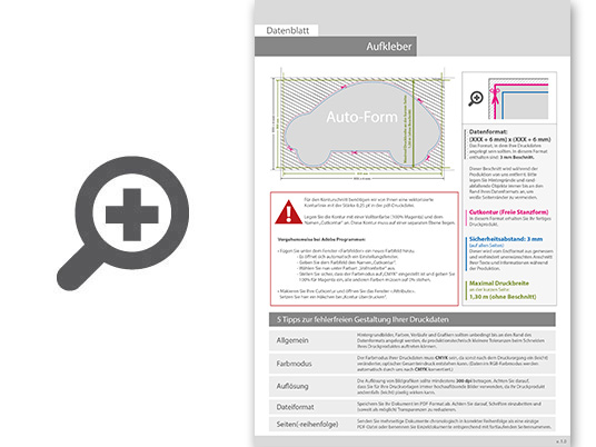 Product Bild hochwertige_whiteboard-folie_inkl__laminat_in_auto-form_konturgeschnitten_unbedruckt