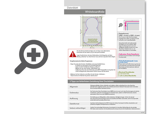 Product Bild hochwertige_whiteboard-folie_inkl__laminat_in_mensch-form_konturgeschnitten_unbedruckt