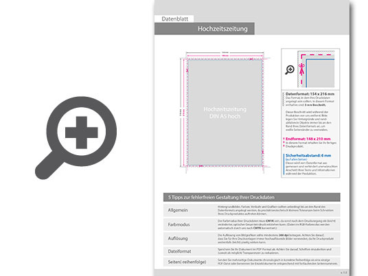 Product Bild hochzeitszeitung_mit_drahtheftung__endformat_din_a5__40-seitig