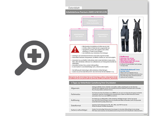 Product Bild latzhose_premium-james_&_nicholson__mit_zwei_stickpositionen_(vorne_&_hinten)