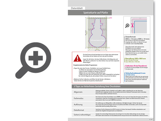 Product Bild speisekarte_auf_platte_in_schneemann-form_konturgefr__st___einseitig_4_0-farbig_bedruckt