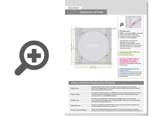 Product Bild speisekarte_auf_platte_rund_(kreisrund_konturgefr__st)___einseitig_4_0-farbig_bedruckt