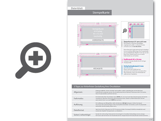 Product Bild stempelkarten_quer_4_4_farbig_85_x_55_mm_(beidseitiger_druck)
