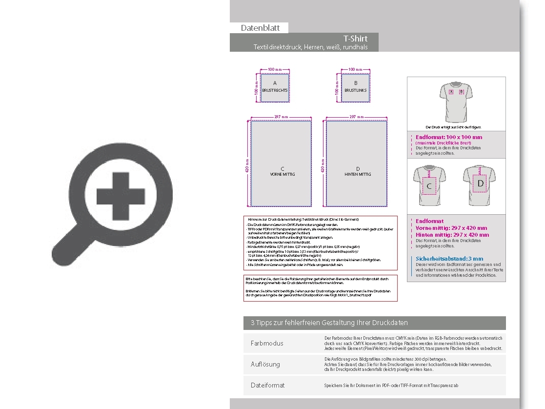 Product Bild t-shirt_herren_wei____budget_-_fruit_of_the_loom__mit_zwei_druckpositionen_(vorne_&_hinten)