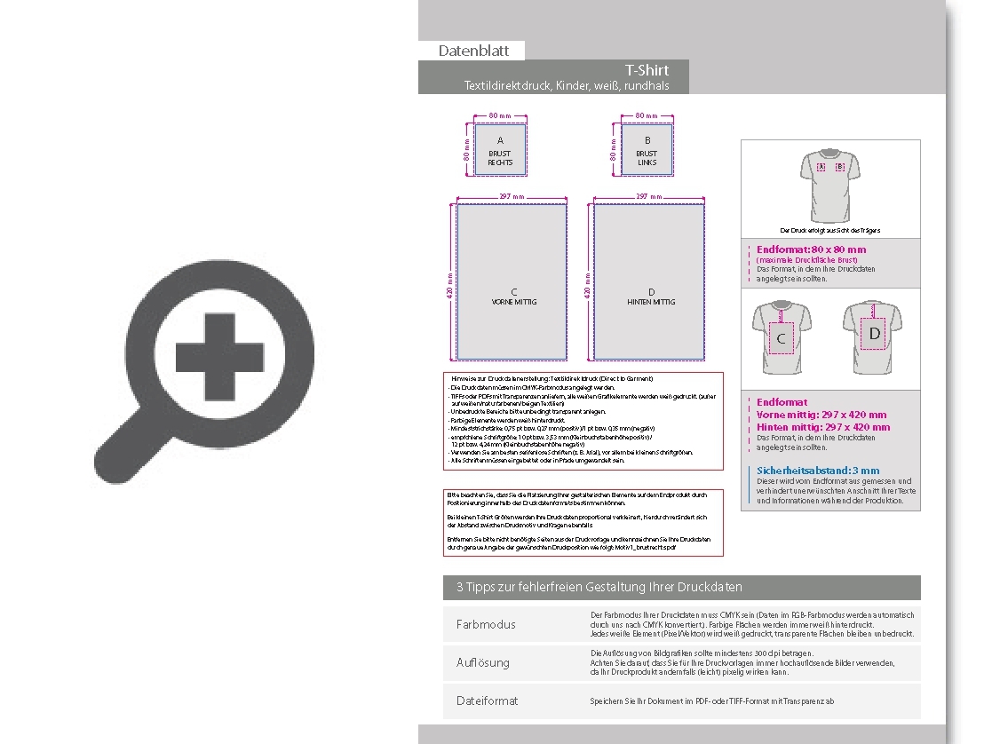 Product Bild t-shirt_kinder_wei____premium_-_mit_zwei_druckpositionen_(vorne_&_hinten)